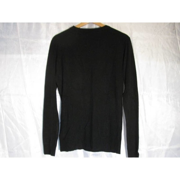 Basic Editions Black Sweater, SZ  Medium, Sequins in diamond design. Long Sleeve - Picture 5 of 7
